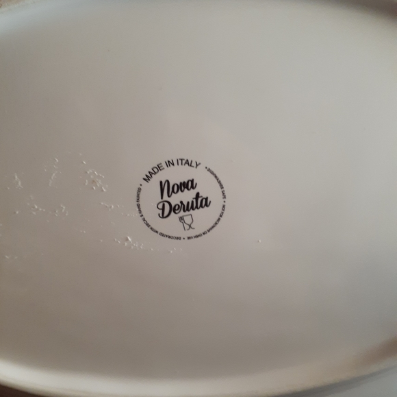 GORGEOUS NEW Nova Deruta Italy Platters Set of 2. - Picture 4 of 6